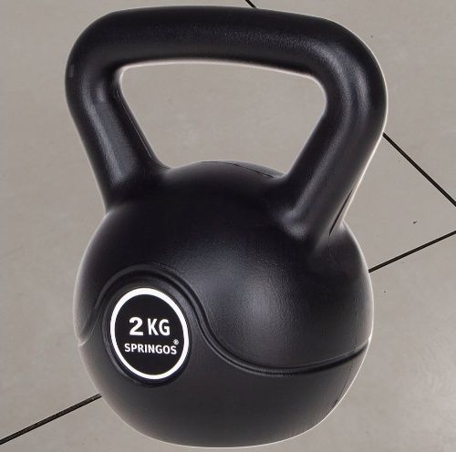 Kettlebell do ćwiczeń 2 kg kula ketle hantla fitness ABS hantel ciężar