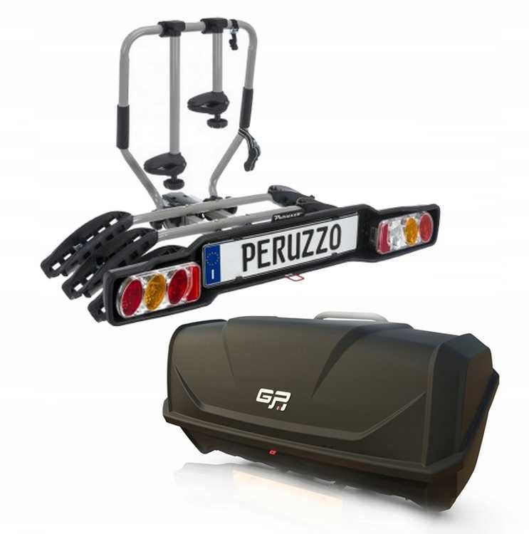 Bagażnik rowerowy na 3 rowery Peruzzo SIENA + GP BOX 340L