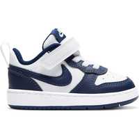 Buty dziecięce Nike Court Borough Low 2 (tdv)  biało niebieskie