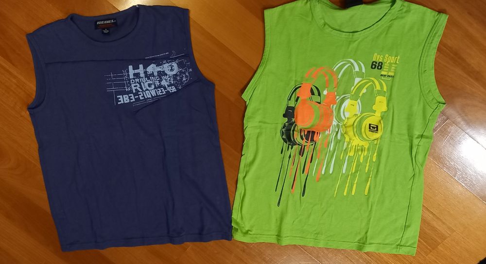 Koszulka na ramiączkach 152/158 (cena za 2 szt)