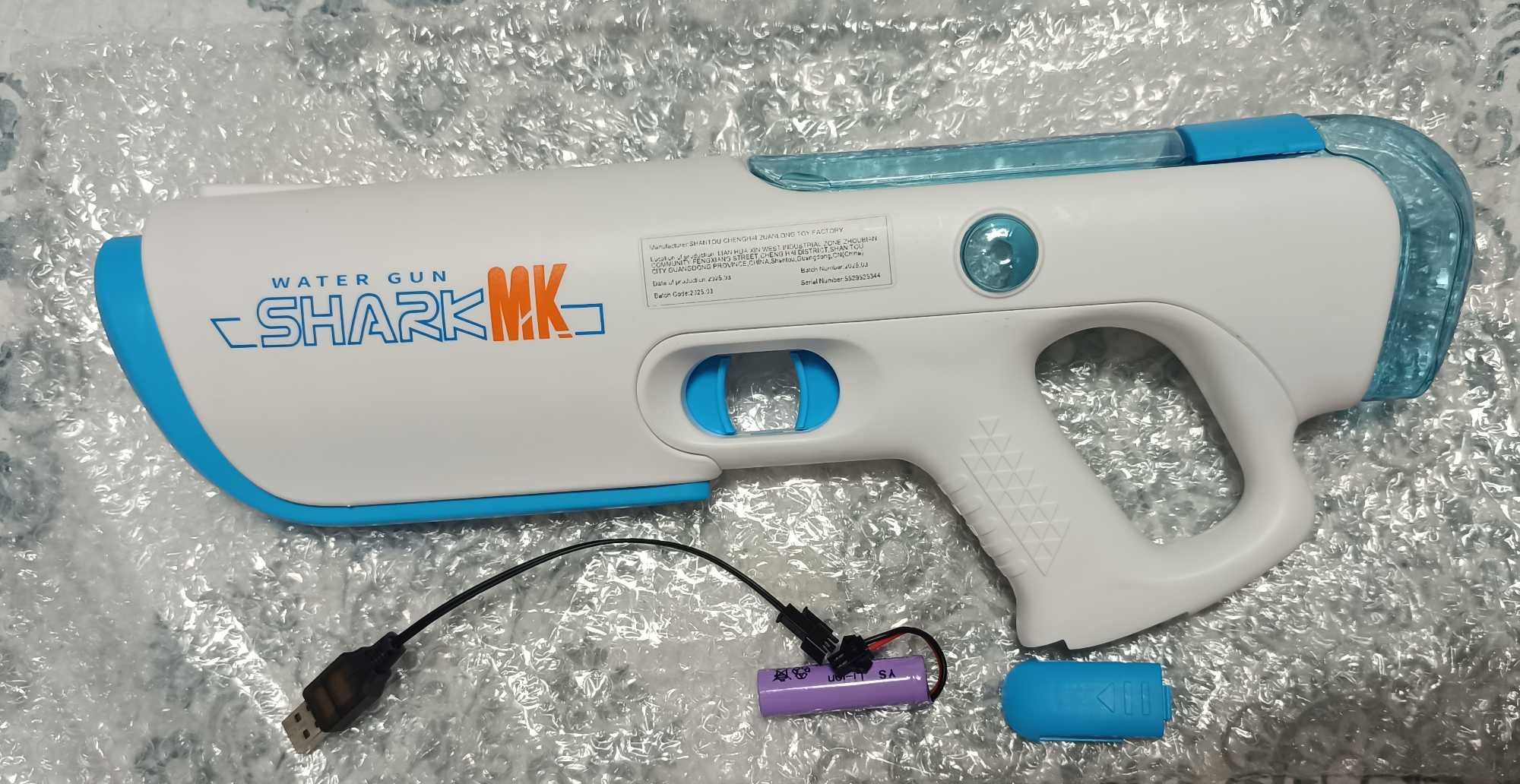 Водяний автоматичний бластер  shark water gun electric