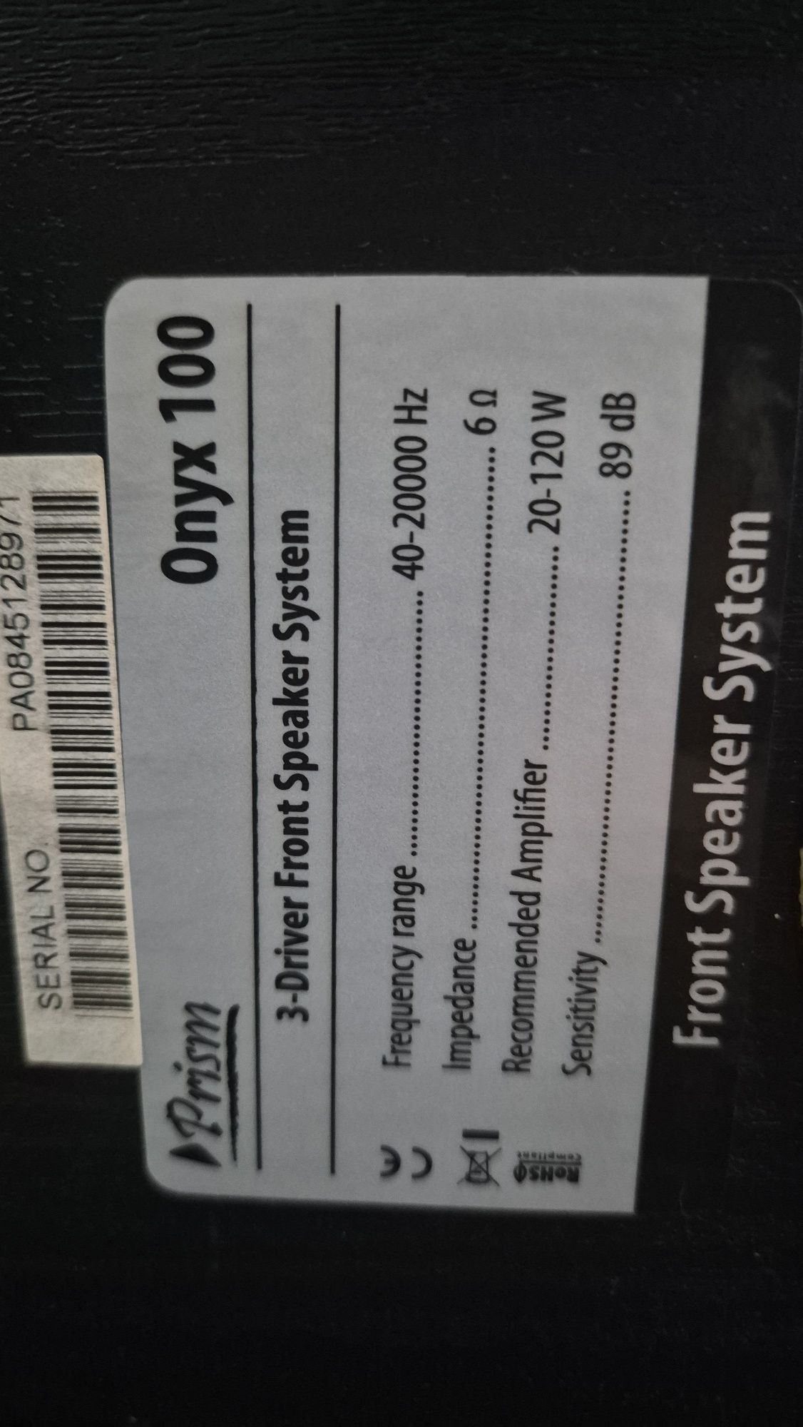 Zestaw głośników 4 Prism Onyx 100