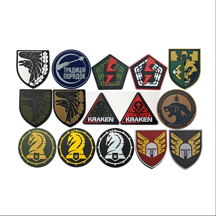 патчі 3D резинові 5 ОШБр, 47 ОМБр, 93 ОМБр, 46 ОАеМБр, 204 ТрО з гуми