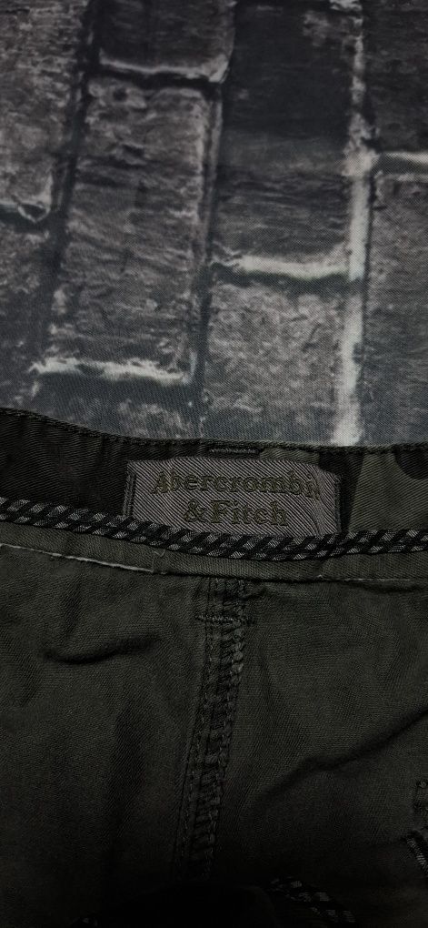 Abercrombie&Fitch spodenki męskie, szorty cargo bojówki militarne moro