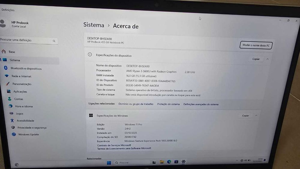 Portátil HP ProBook 455 G8