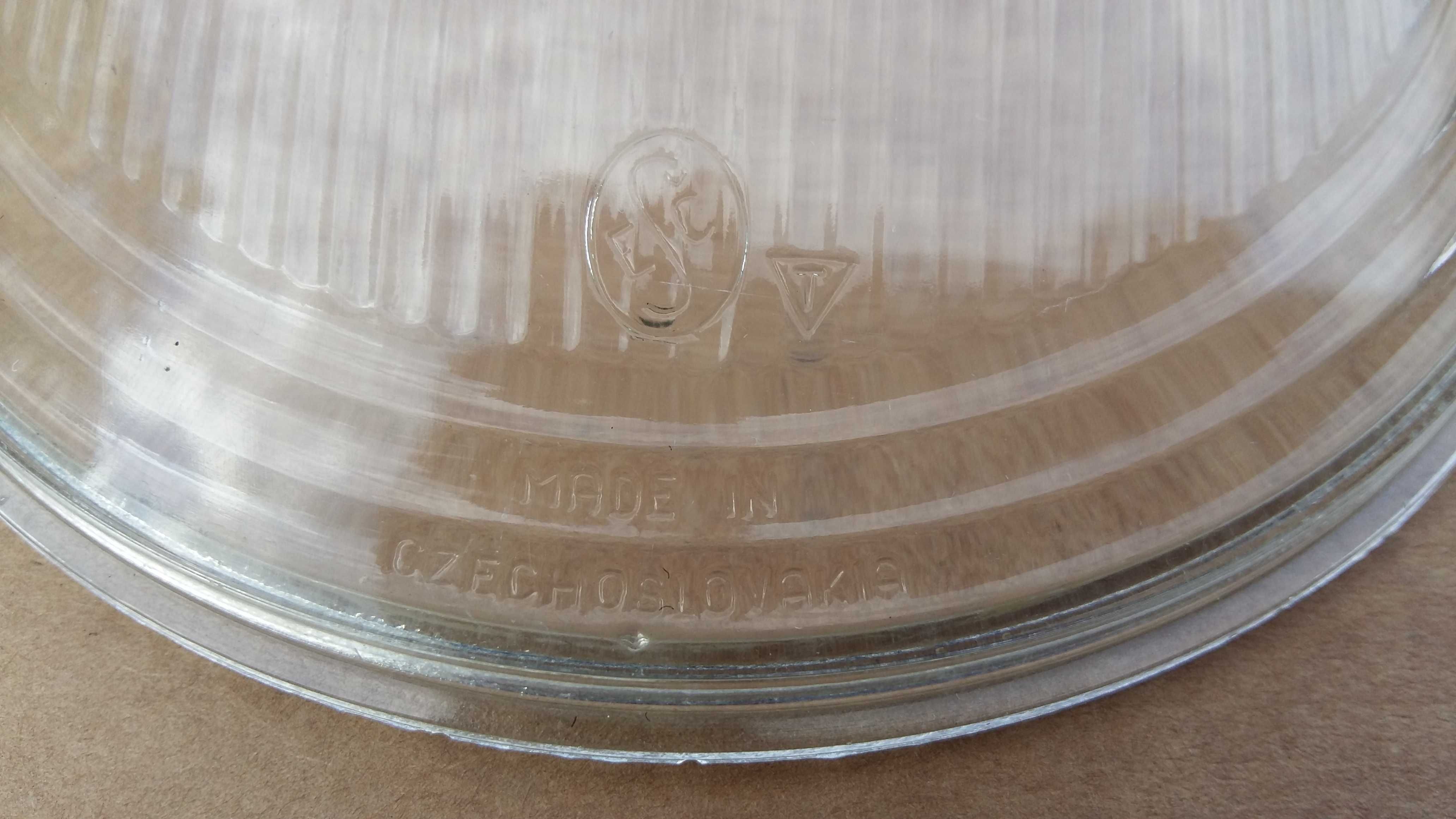 Zabytkowe Szkła lampy przedniej Jawa Kyvacka, Czechoslovakia