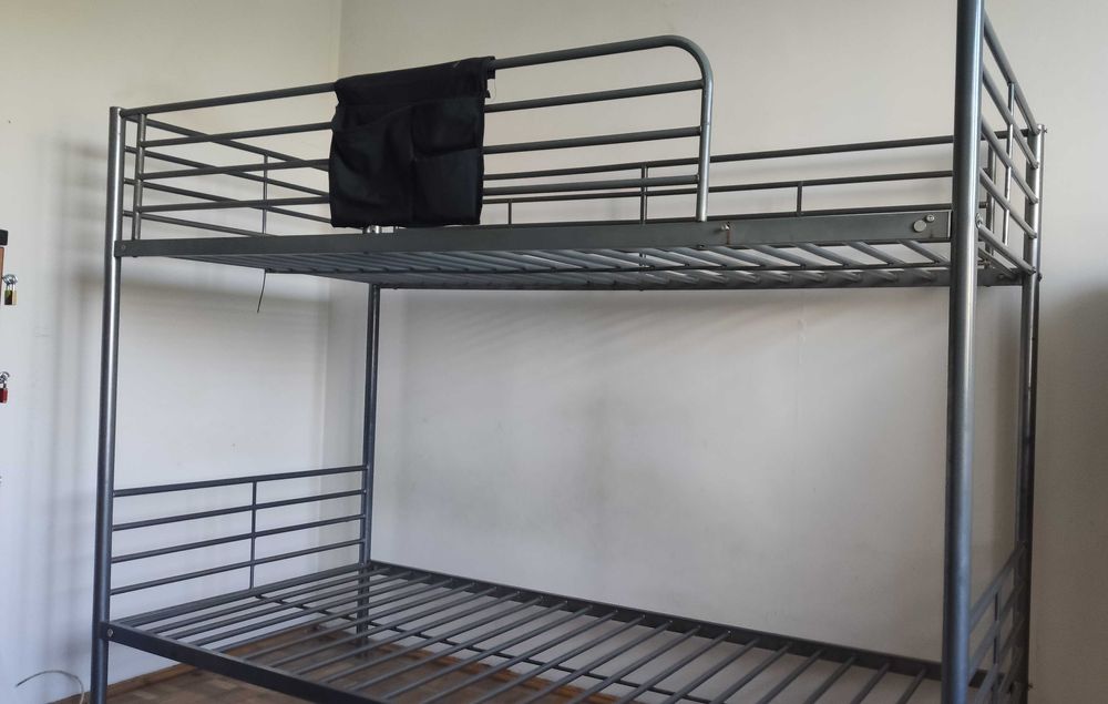 ŁÓŻÓ Piętrowe TRANSPORT Metalowe PODWÓJNE 200 x 90 Poznań Ikea Jysk Pń