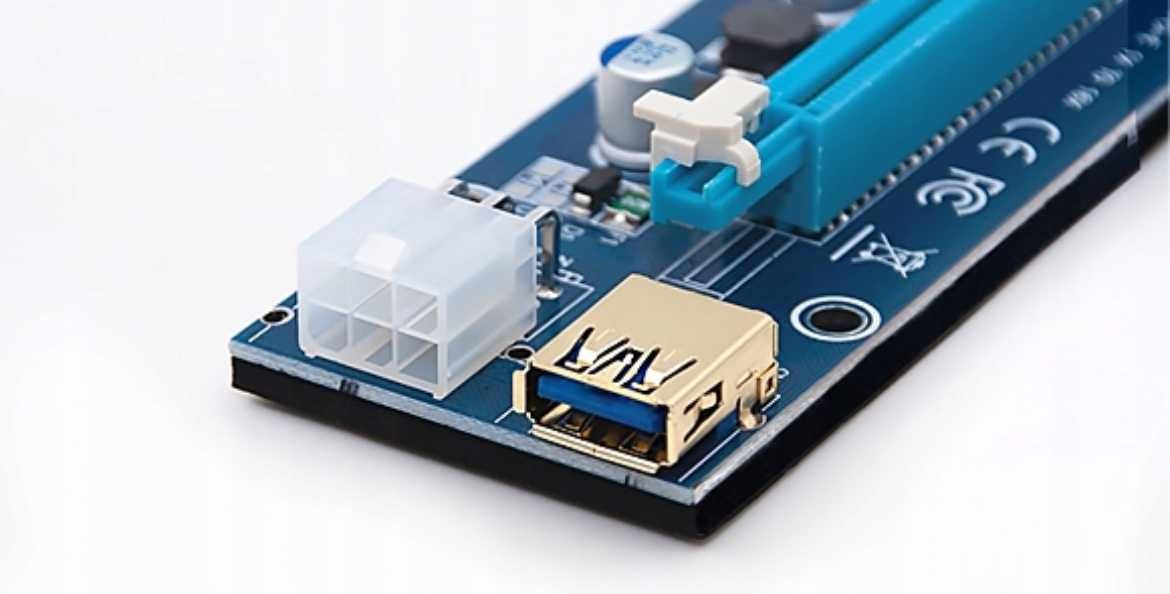 Riser VER006C PCIe x1 > x16 USB 3.0