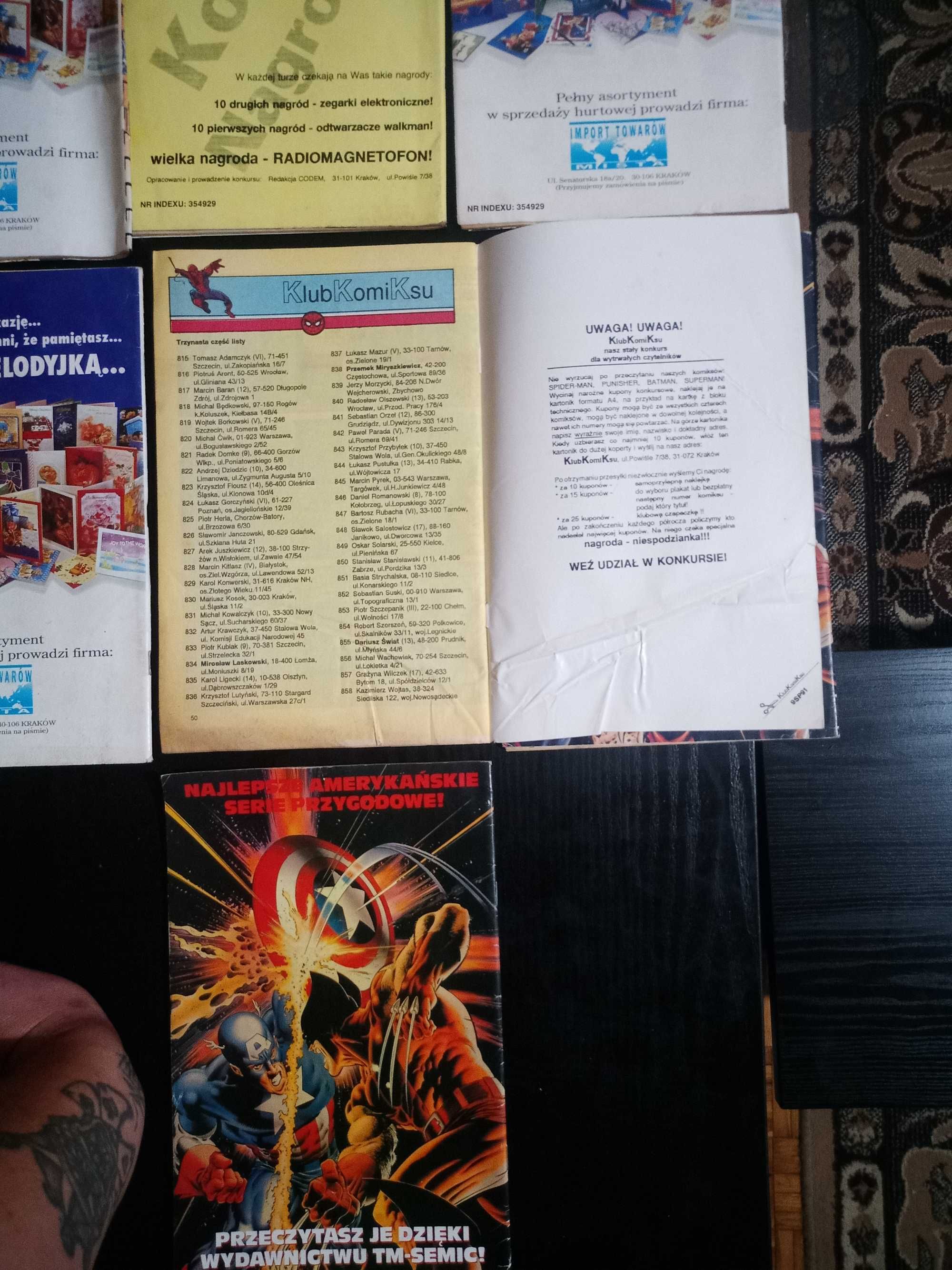 Spiderman 4/91, 5/91, 6/91, 8/91, 9/91, 4/92, 5/92