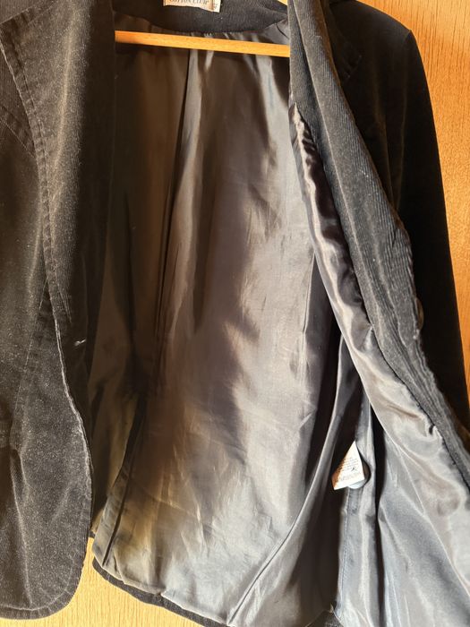 Marynarka sztruksowa czarna damska 38-40