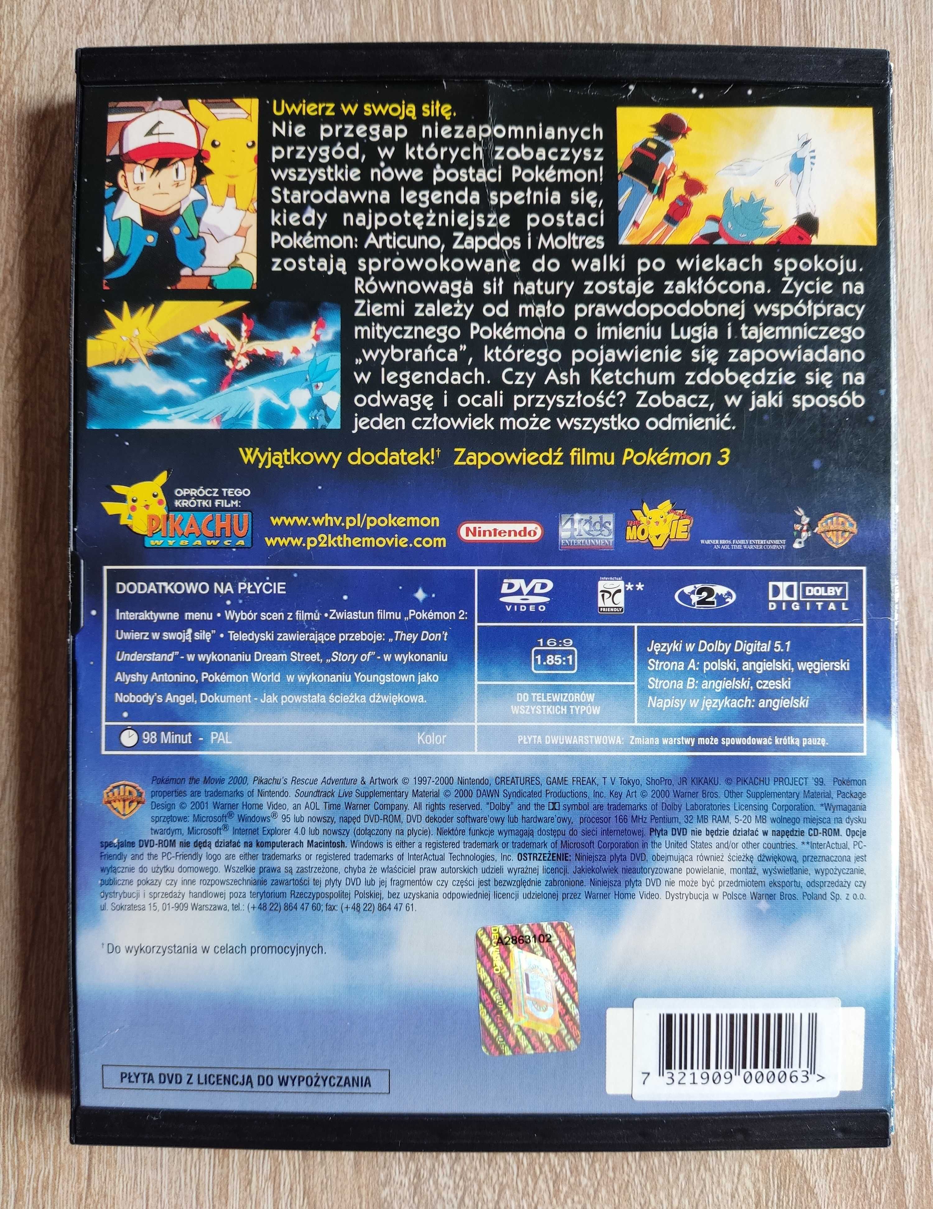 Pokemon 2 Uwierz w swoją siłę DVD