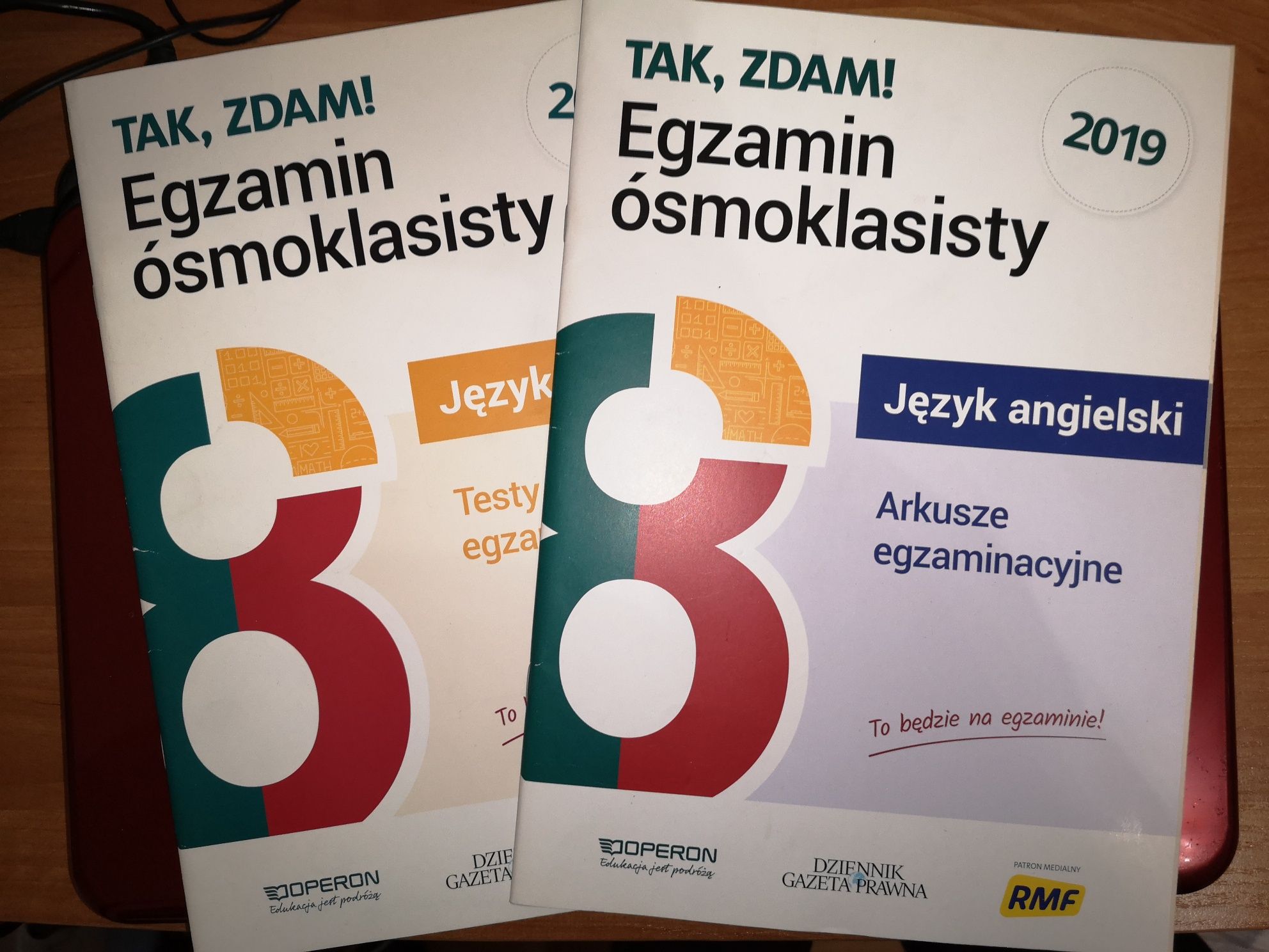 TAK, ZDAM! Egzamin ósmoklasisty język polski język angielski testy