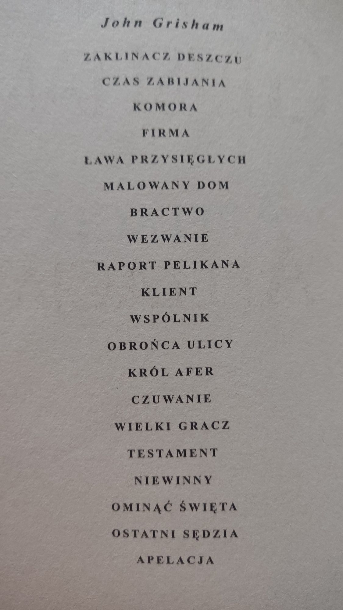 John Grisham kolekcja klasyka sensacji