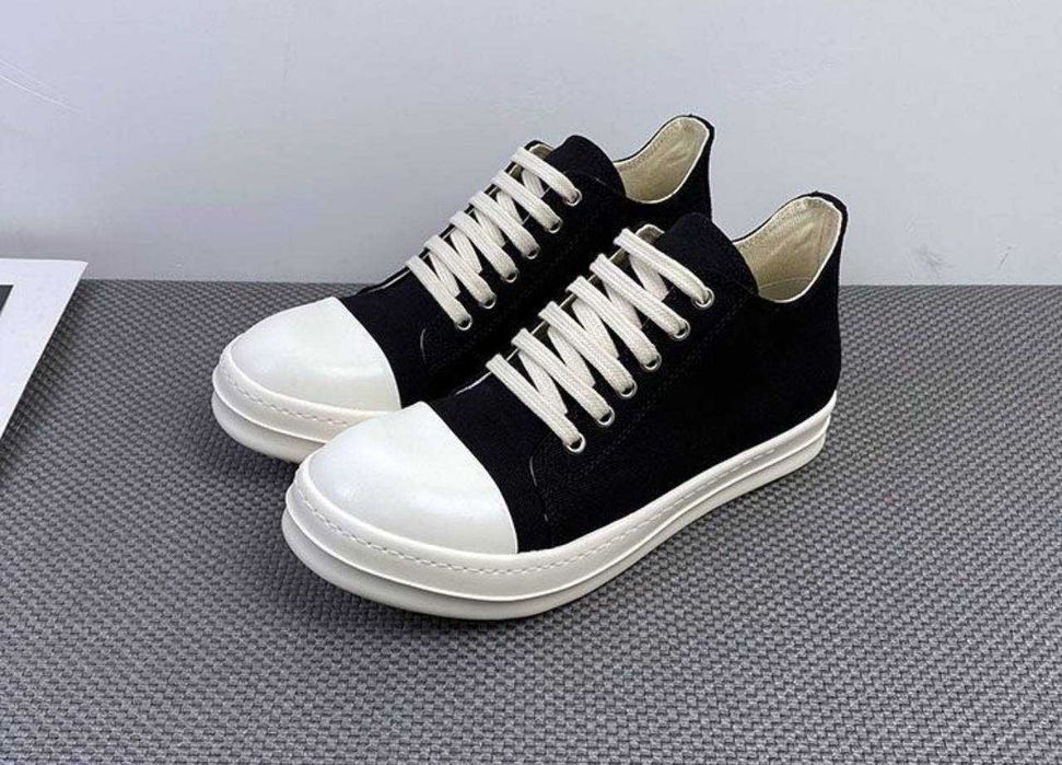 (БЕЗ ПЕРЕДОПЛАТИ)Rick Owens Ramones Black White Рік овенс рамонес