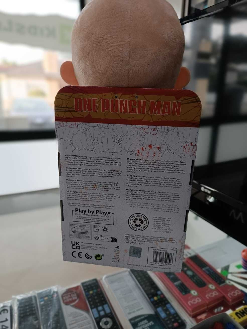 PROMO:Peluche One Punch Man Saitama 29cm em GiftBox