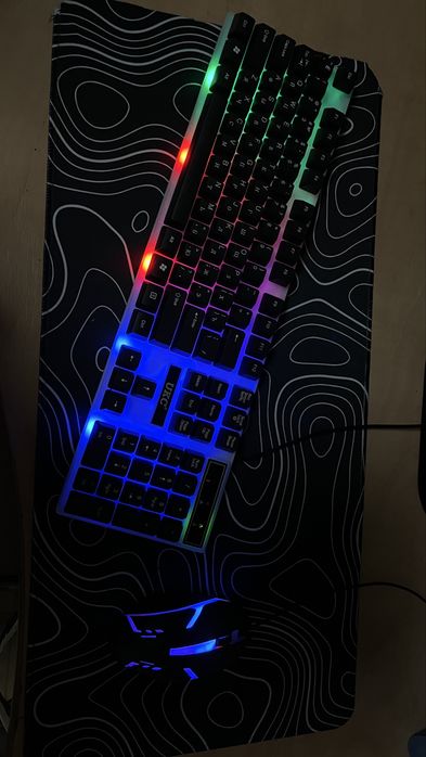 Комплект RGB клавіатура + мишка