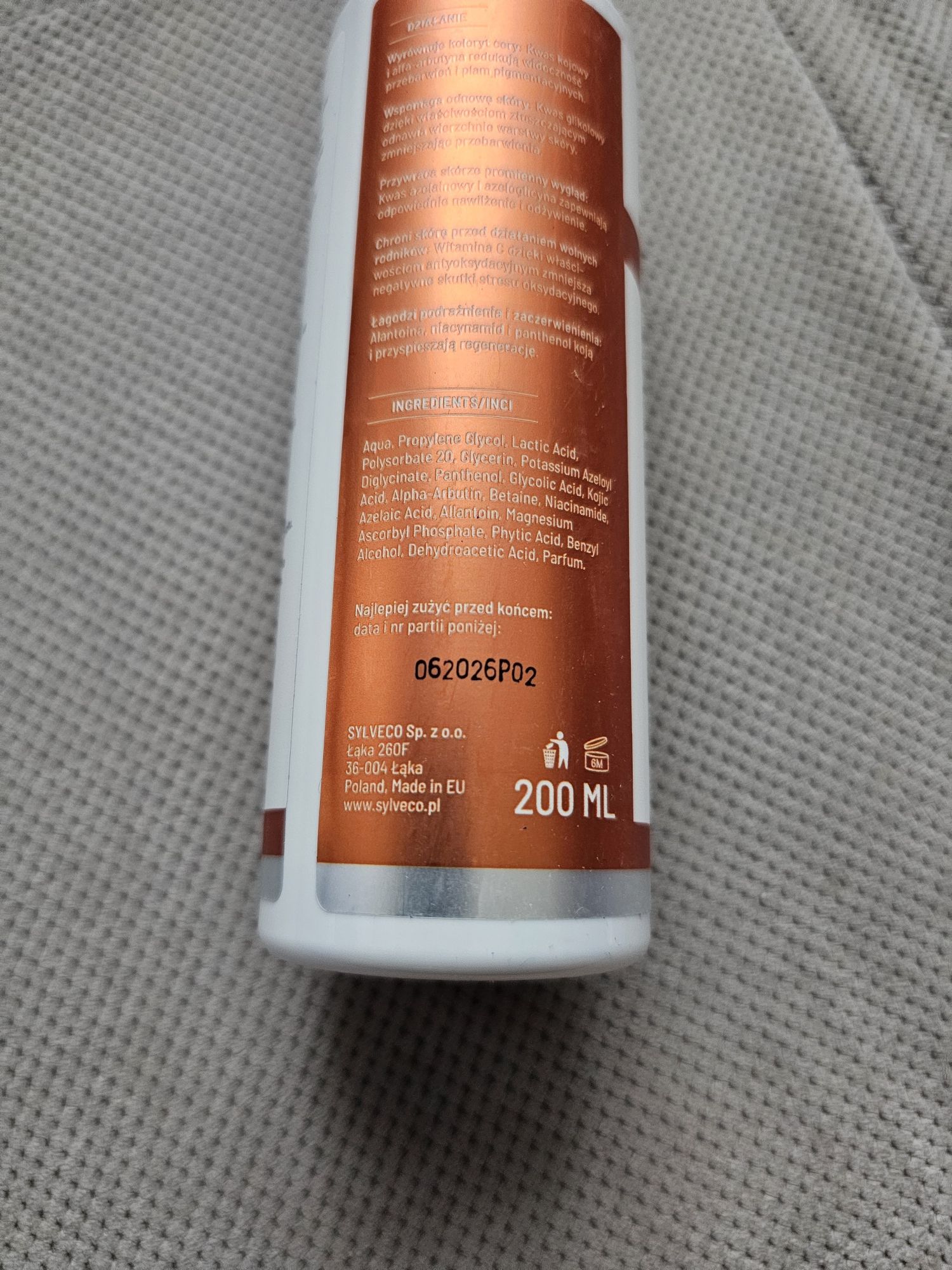 SYLVECO DERMO Tonik Złuszczający Do Twarzy - Przebarwienia - 200ml