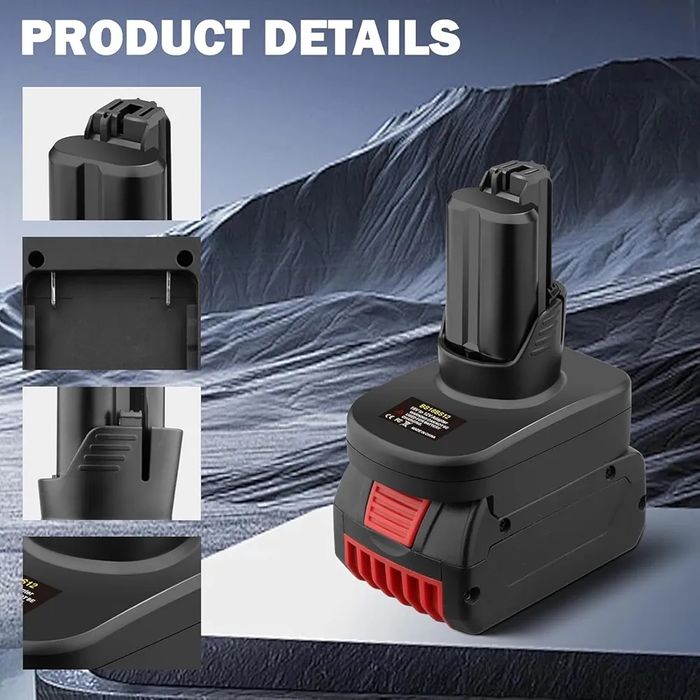 Адаптер BS18BS12 для акумулятора Bosch 18 В - 12 В
