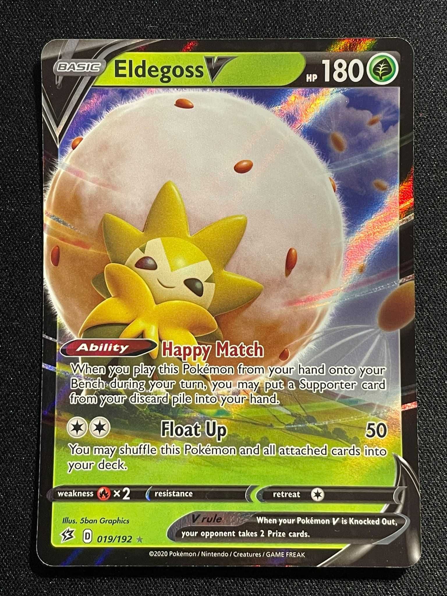 Carta Pokémon Eldegoss V 19/195 Rebel Clash