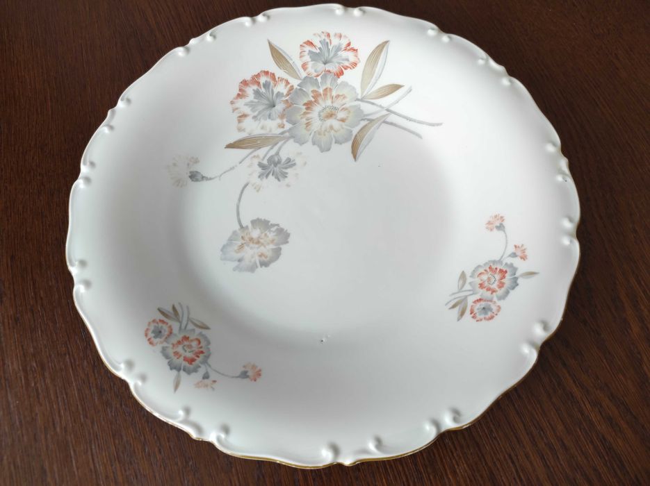 Talerz, patera, porcelana Koenigszelt, antyk, 1930-45r, 32cm