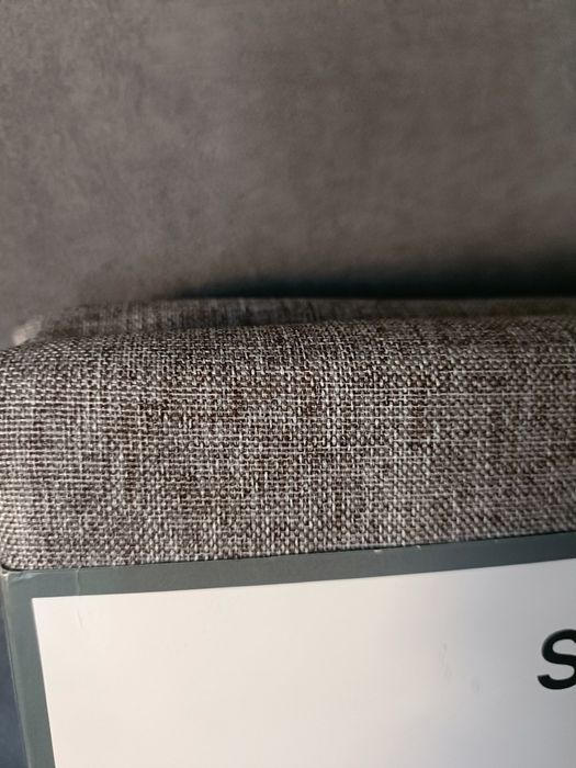 Szare strukturalne zasłony na przelotkach 2 sztuki 140/250