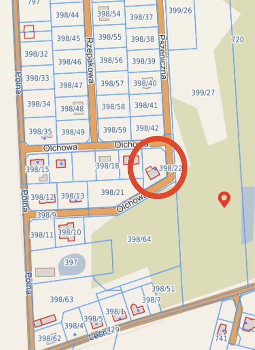 Działka budowlano-usługowa 1081 m²