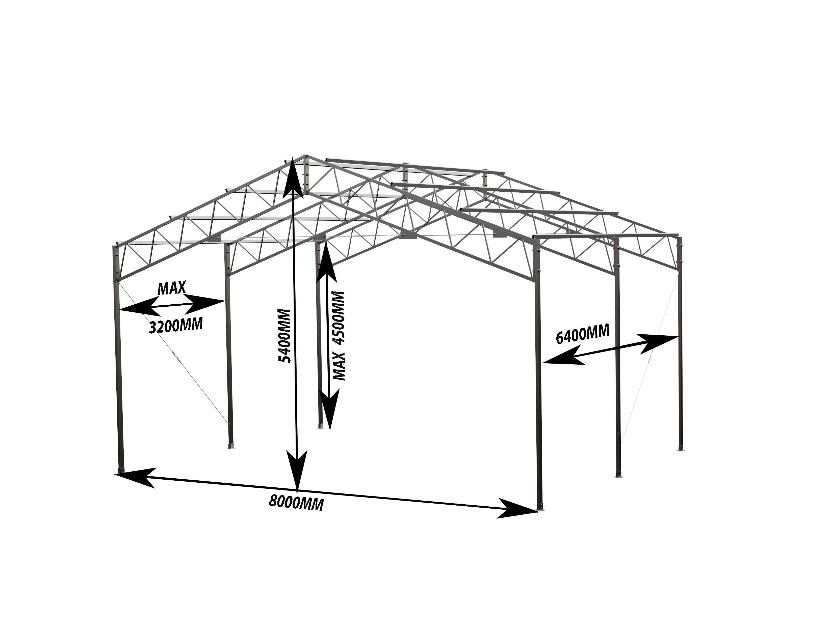 Konstrukcja stalowa garaż magazyn wiata hala