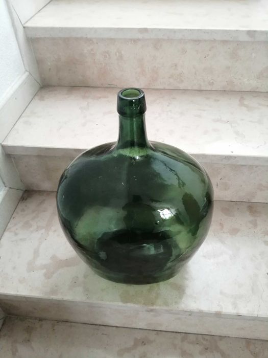 Garrafão vidro verde grande