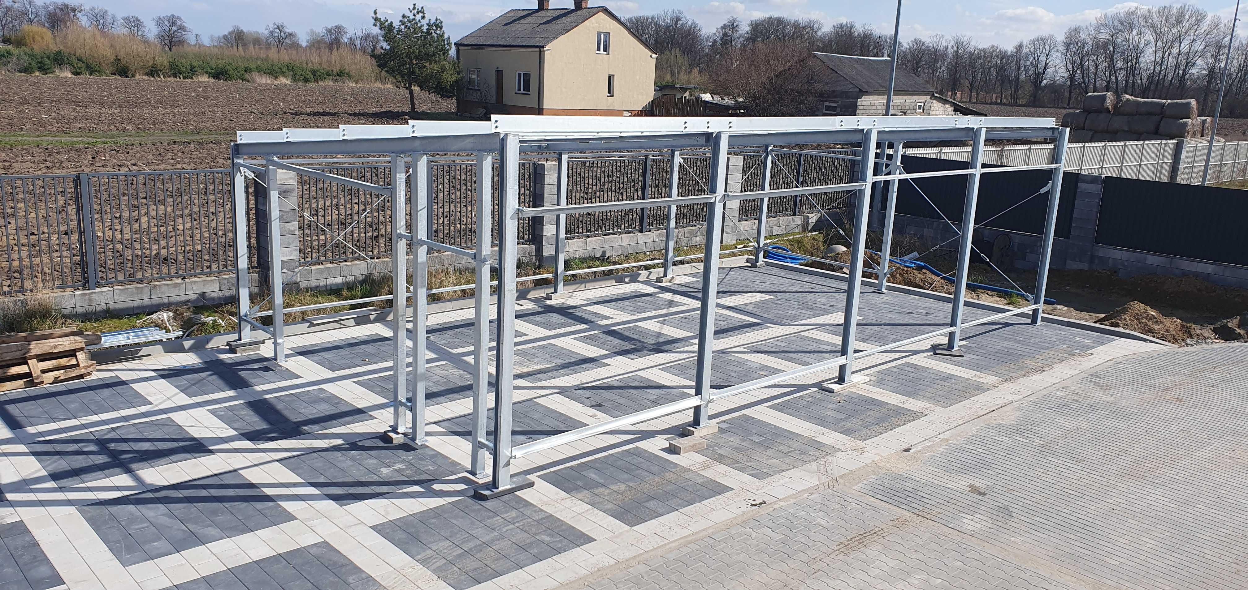 biuro, wiata, magazyn, hala, 6 x 12 x h= 3 i 4 m, dach jednospadowy,
