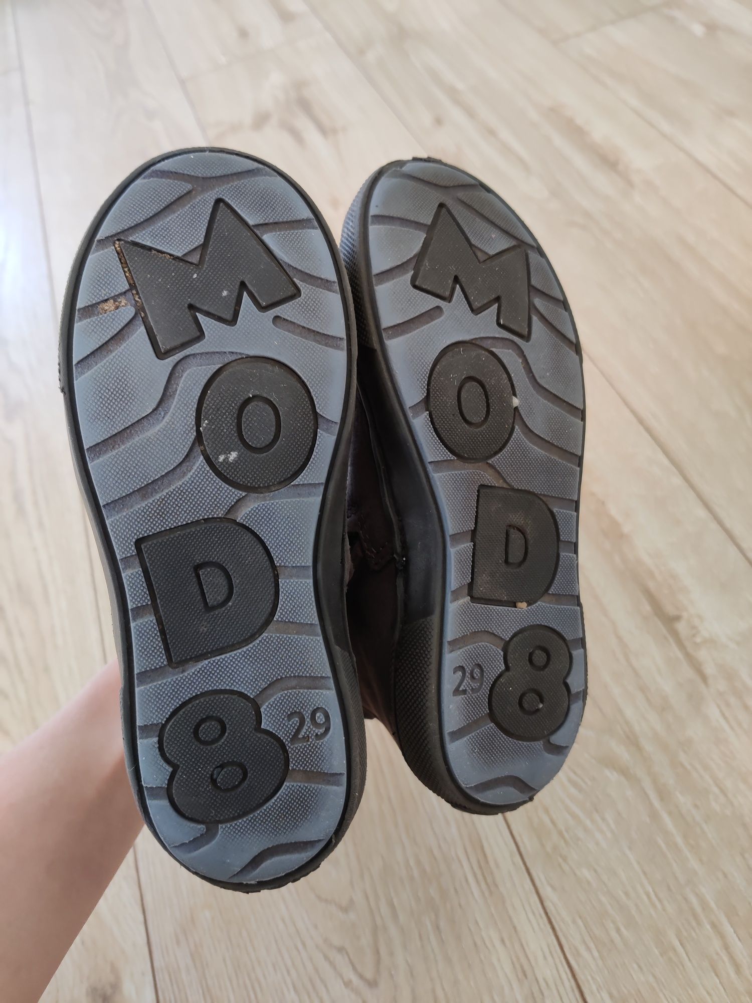 Buty Mod8 trzewiki 29 zamek eleganckie skóra sztyblety botki