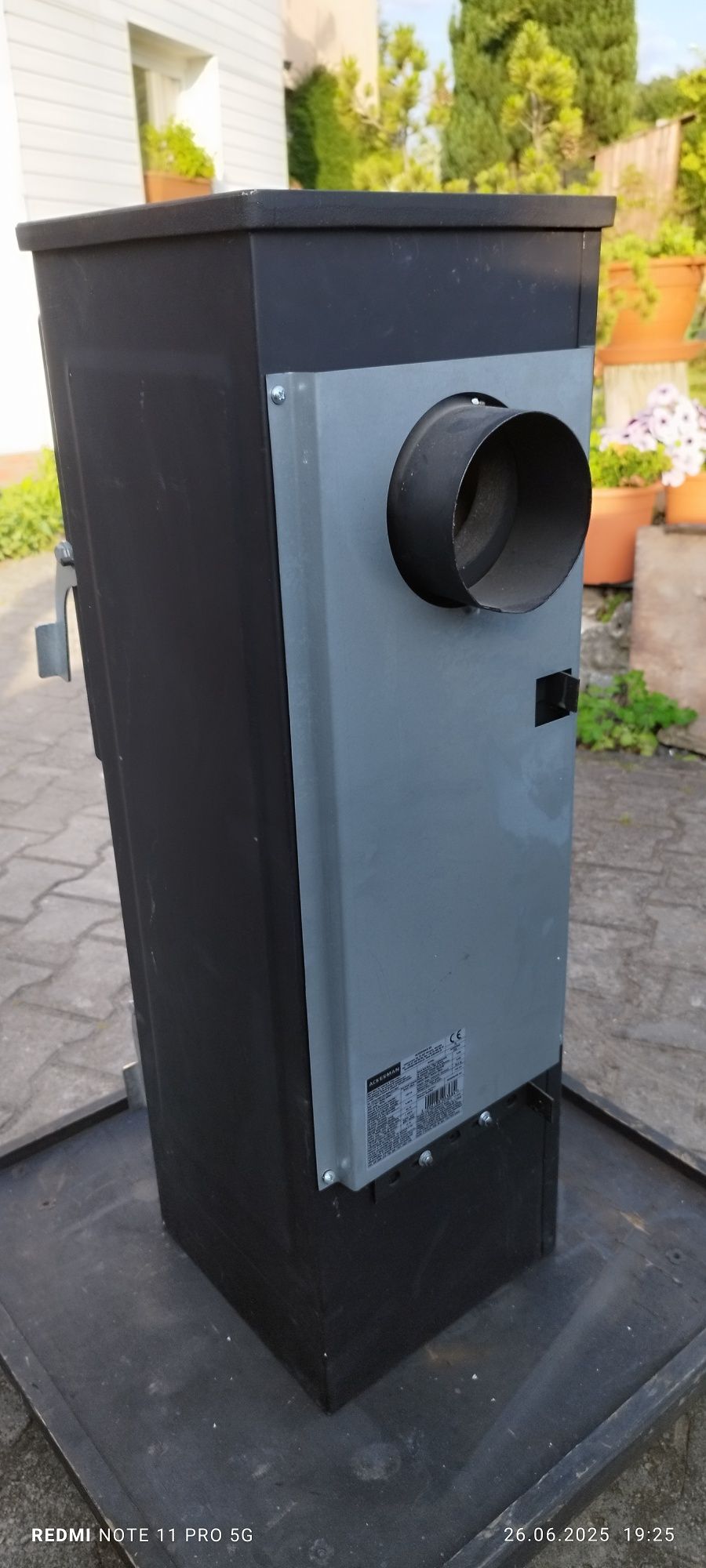 Nowy piecyk koza z szamotem i szybą moc 6 Kw.