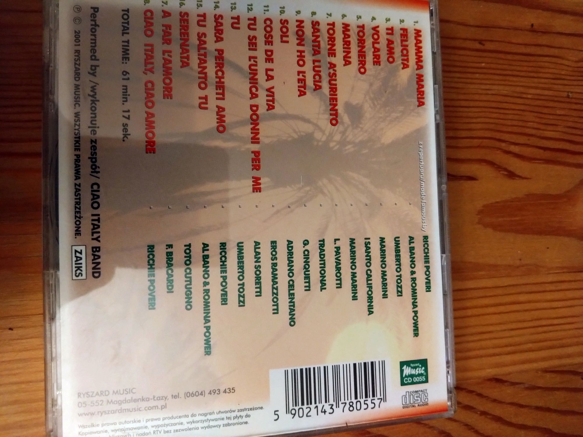 Płyta CD ciao Italy