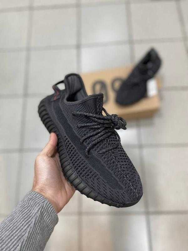 Кроссовки Adidas yeezy boost 350 Black/Адідас Ізі/Premium LUX AAA+