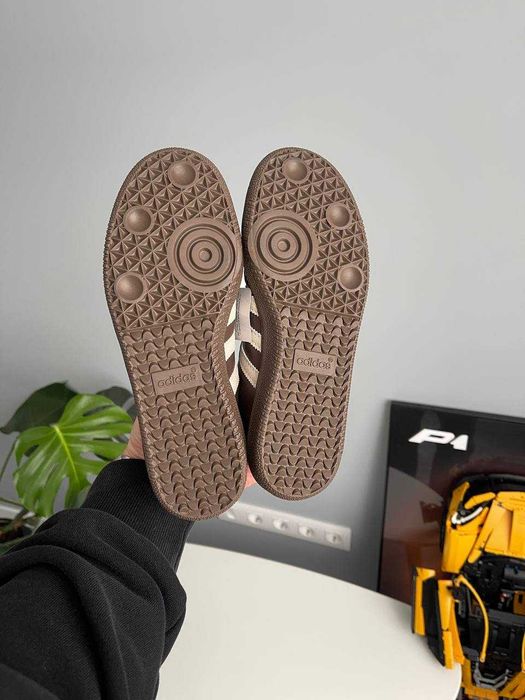 Кросівки Adidas Samba OG Dark Brown Beige Gum premium
