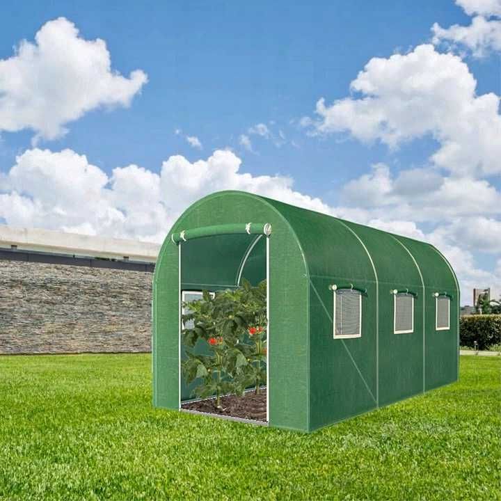 Solidny Tunel ogrodowy foliowy szklarnia folia 3x2x2m 6m2
