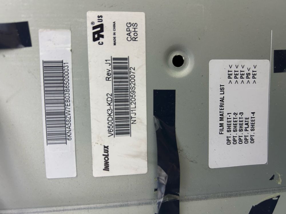 Matryca Panasonic 65’’ V650DK3-KD2 Innolux