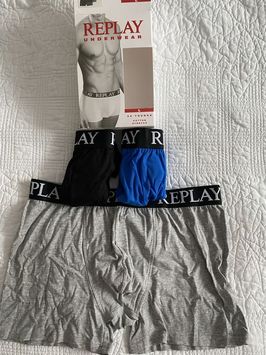 Bokserki Replay 3 pary , rozmiar L orginal