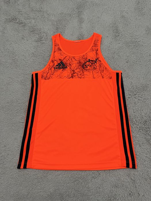 Adidas Munster Ruggby r. M pomaranczowy tshirt treningowy