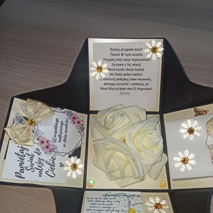 Exploding box pamiątka z okazji 18 urodzin