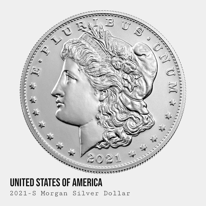 2021 • Срібна монета Морган • Morgan Dollar US Mint • Silver .999 •