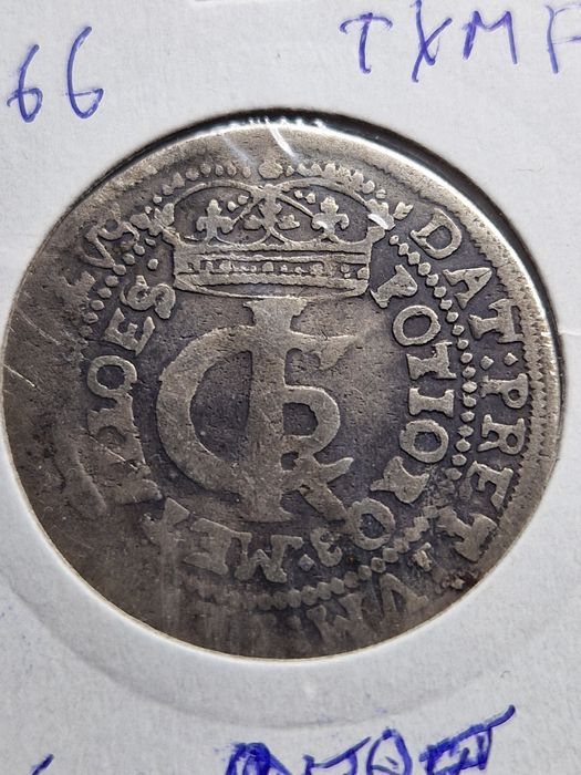 Moneta Tymf 1666 Jan II Kazimierz