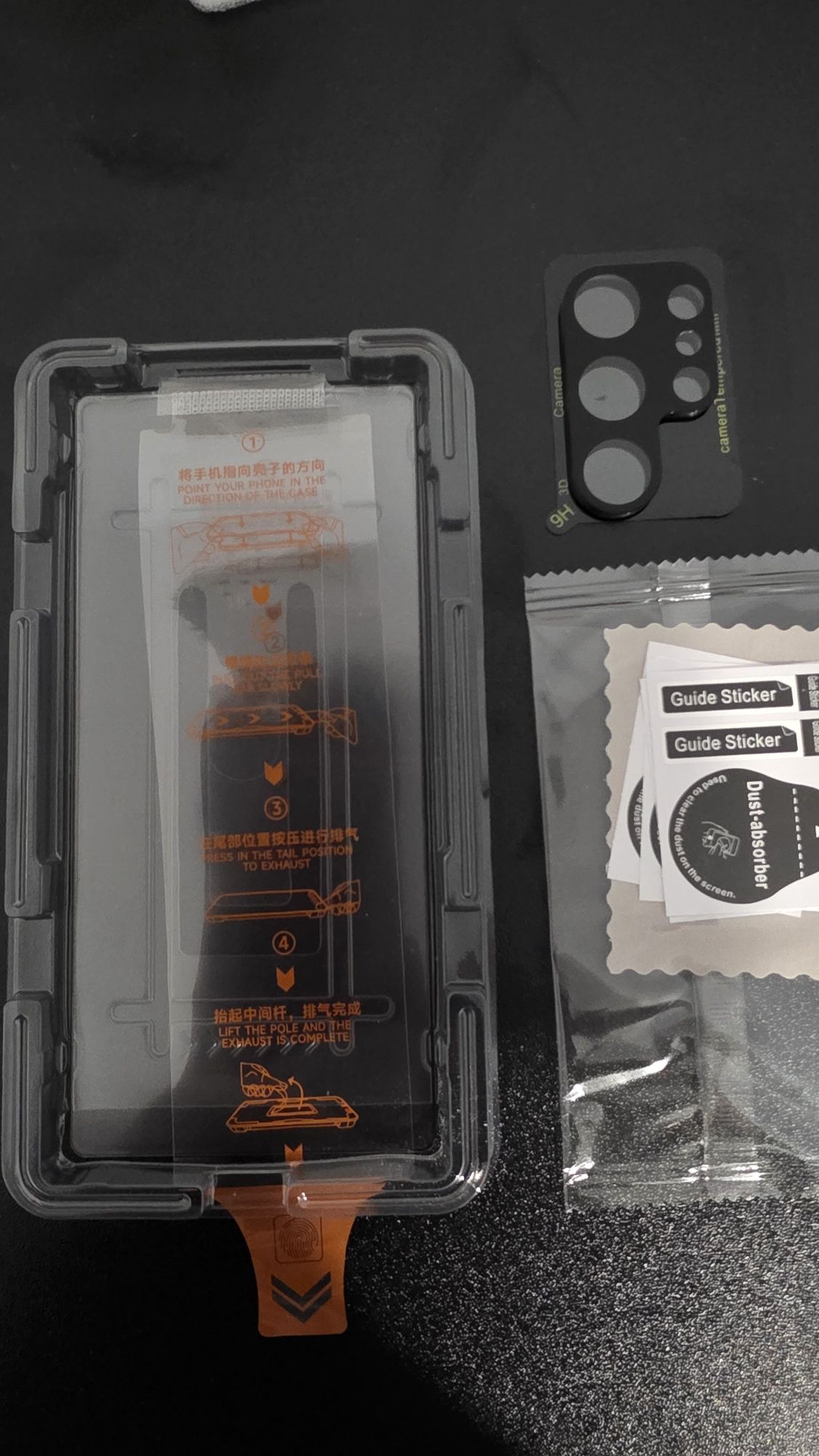 Pelicula S25 Ultra com kit de instalação e protecção cameras