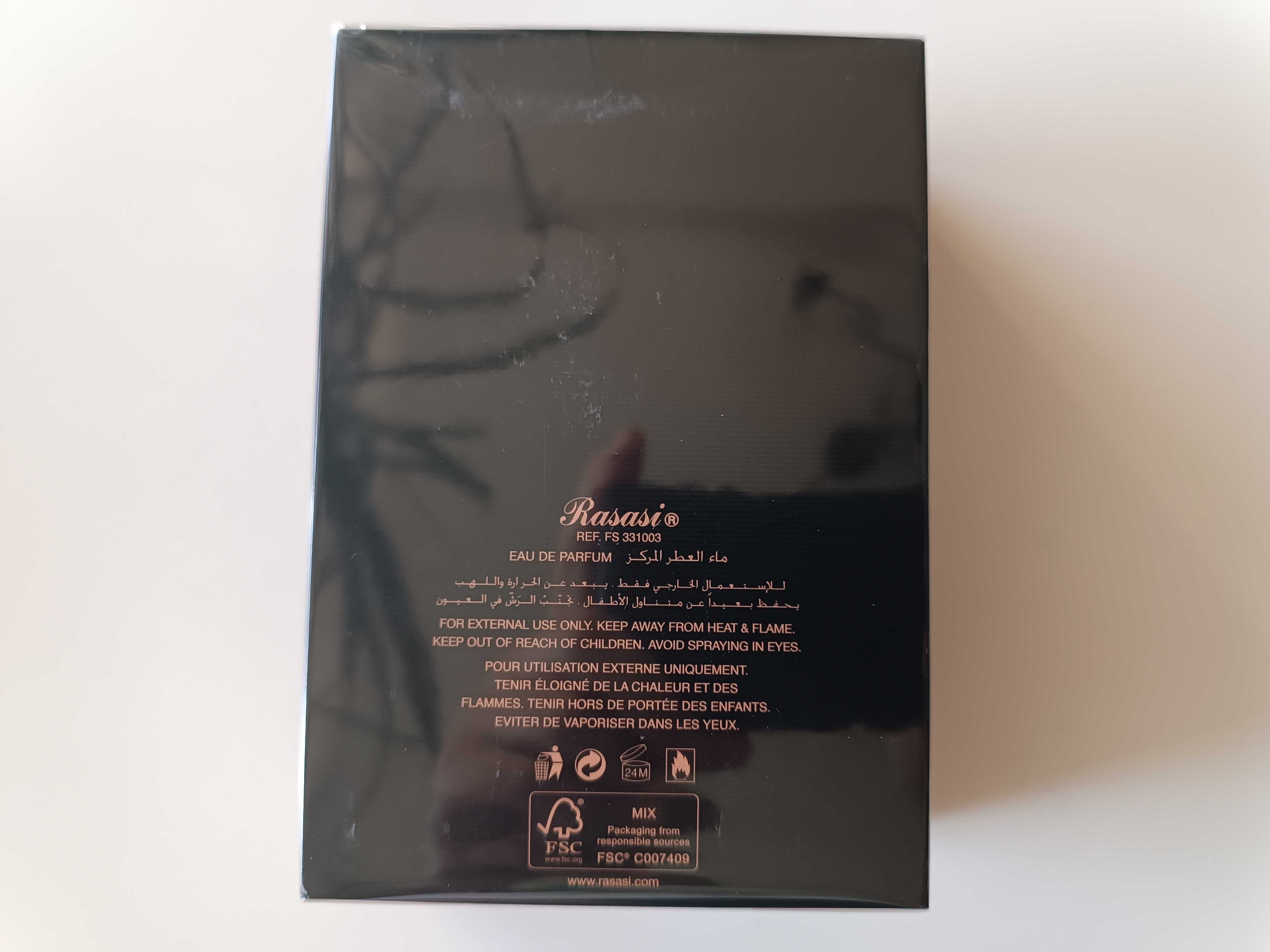 Rasasi Hawas Black 100ml, nowe zafoliowane