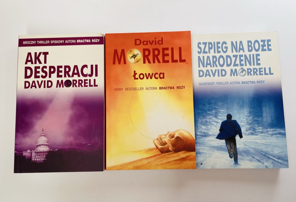 3x David Morrell Łowca + Akt desperacji + Szpieg na Boże Narodzenie
