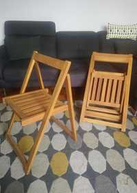 4 Cadeiras dobráveis em madeira