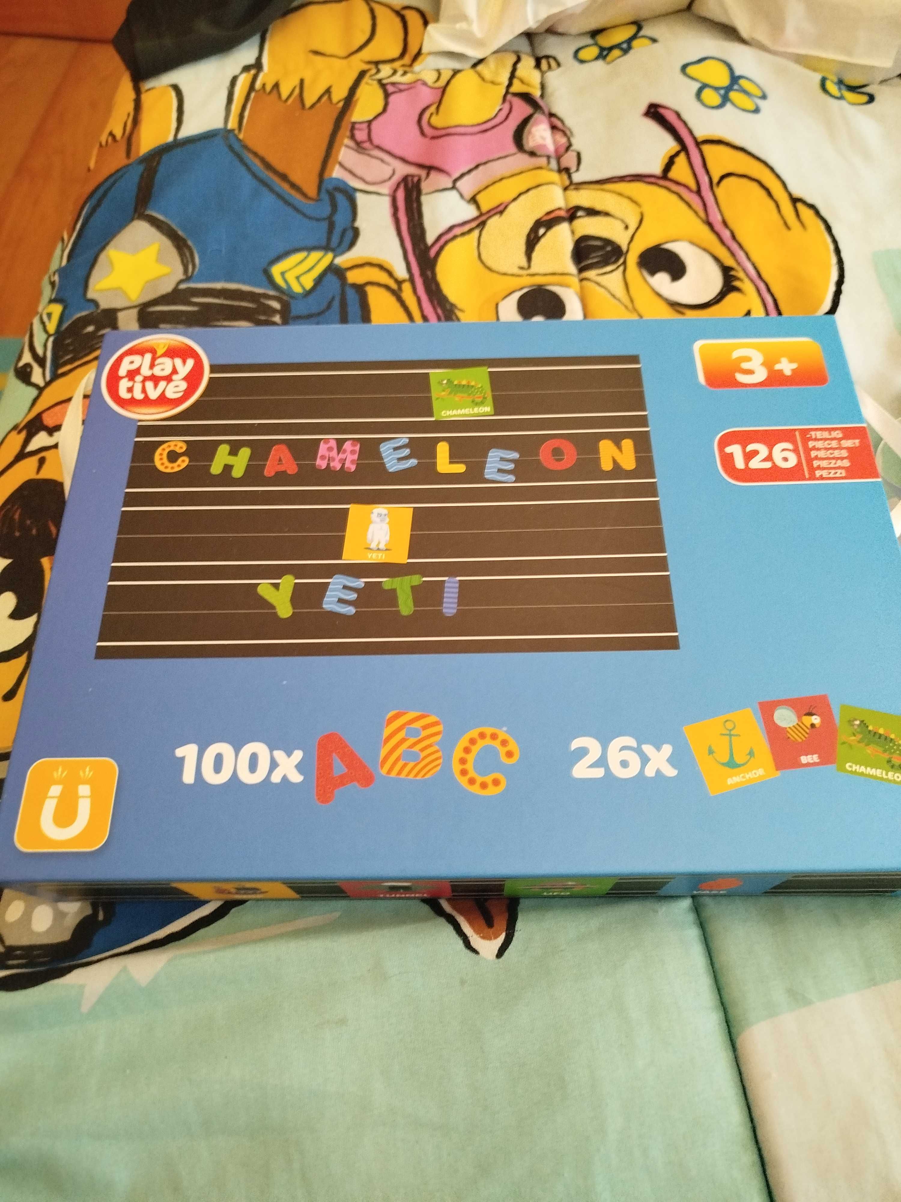 Jogo magnético de letras ou num