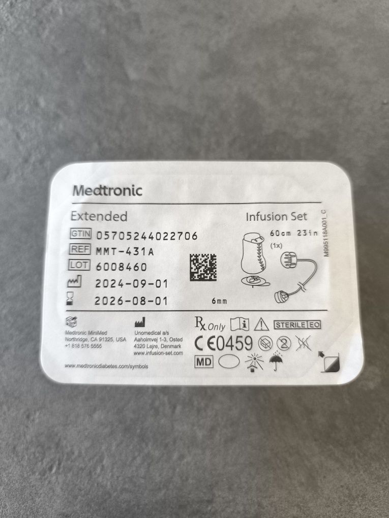 Metronic extended zestaw infuzyjny 7dni