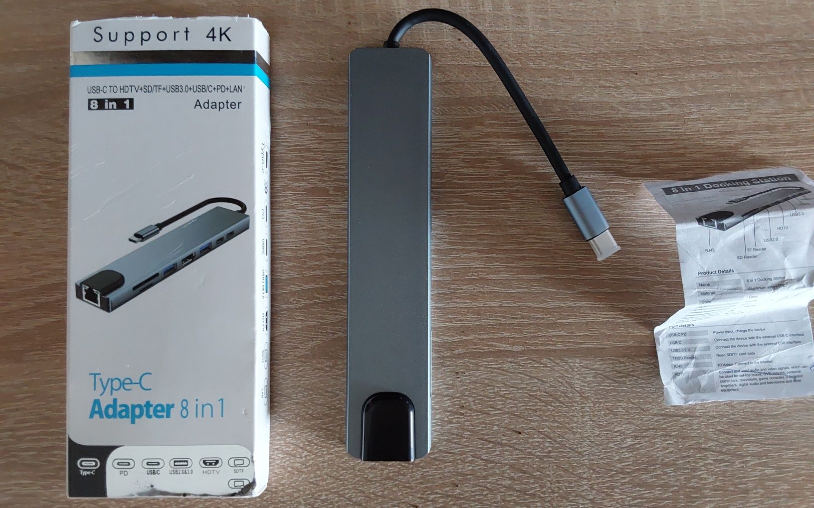 Продам док станцию type c hub 8in1