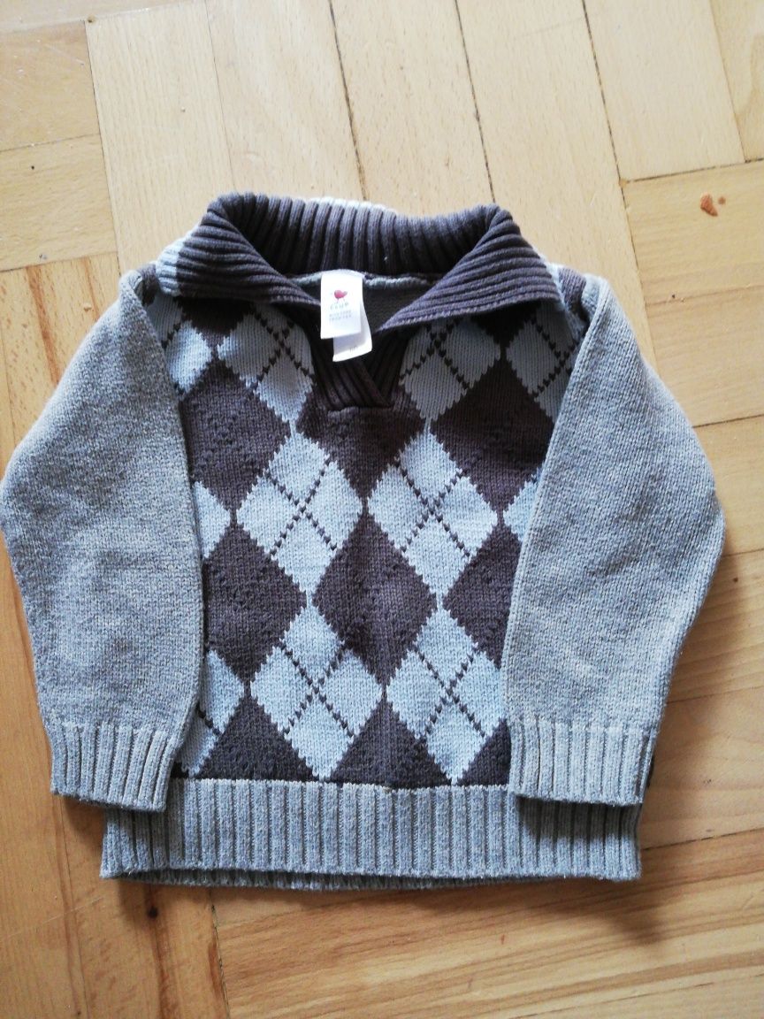 Sweter dziecięcy 80cm szary