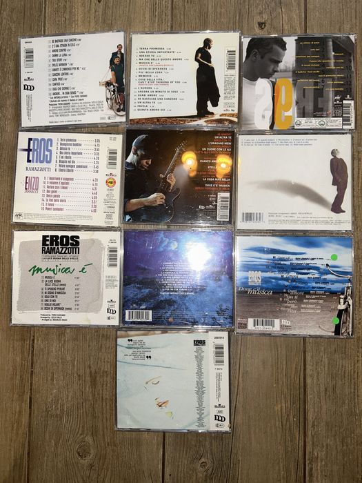 Eros Ramazzotti 10 płyt CD oryginslne stan bdb cena za komplet